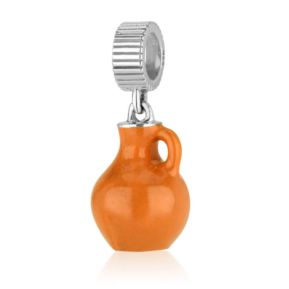 Sterling Silver "Ceramic" Samaritan Woman's Jar Jewelry Charm