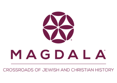 official logo of magdala hometown of mary magdalene and crossroads of jewish and christian history