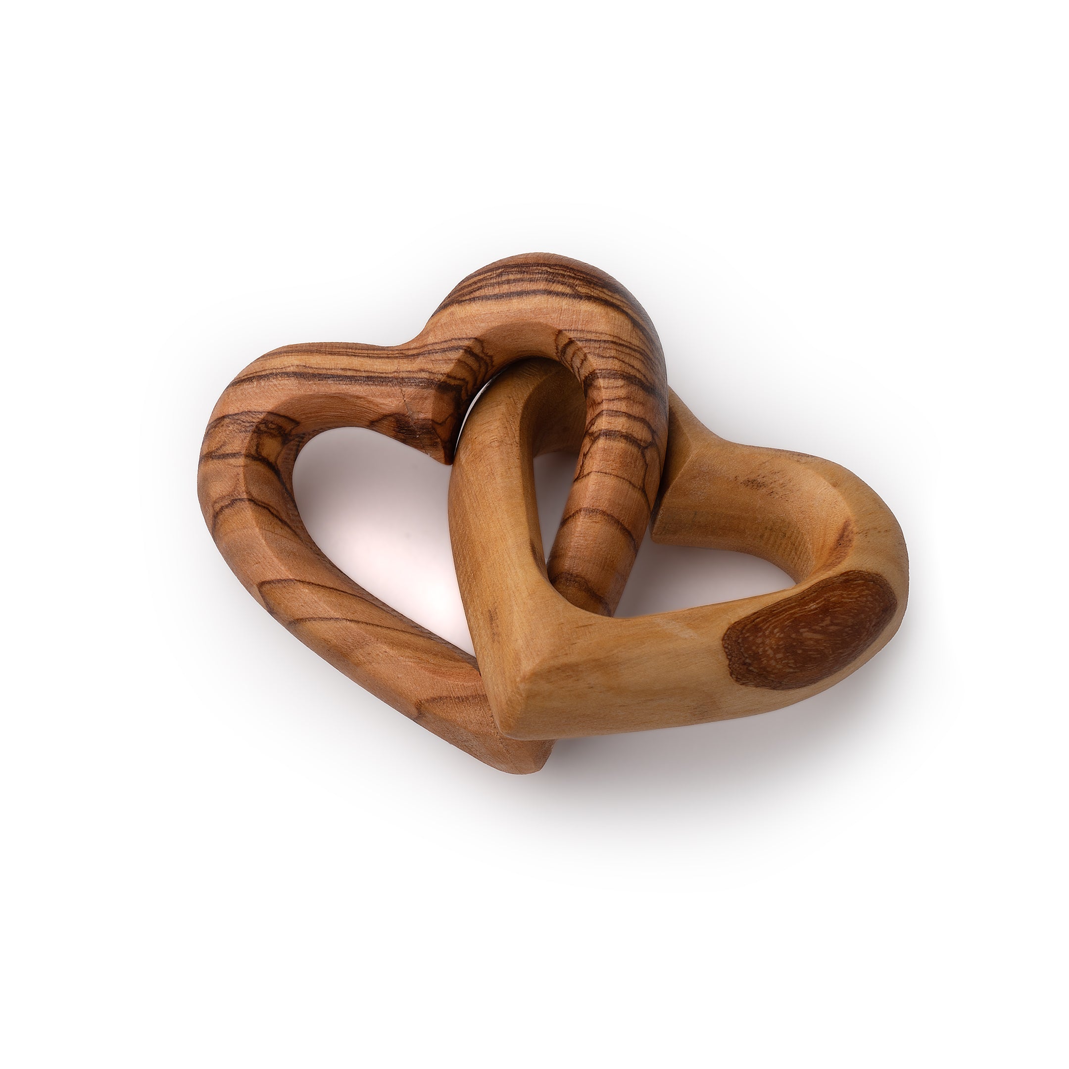 Heart Linked to Heart - Olive Wood from Bethlehem - Small