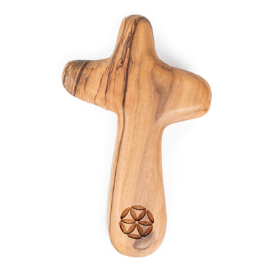 OLIVE WOOD HOLD TIGHT CROSS
