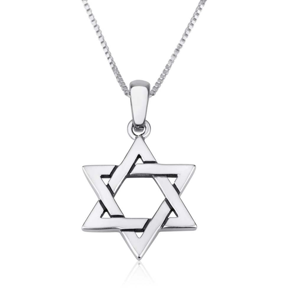 Pendant - Star of David Woven Sterling Silver