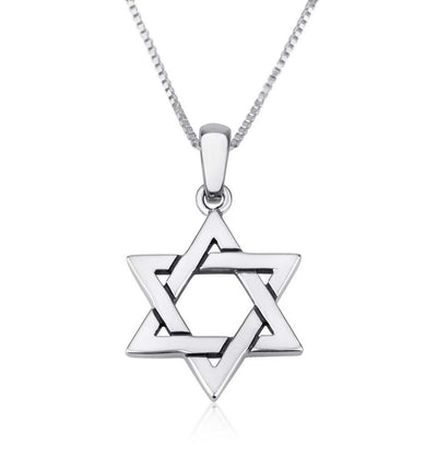 Pendant - Star of David Woven Sterling Silver