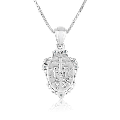 Pendant - "The Miraculous Medal"  Sterling Silver