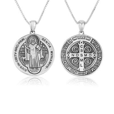 Pendant St. Benedict - Sterling Silver