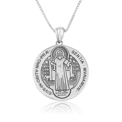 Pendant St. Benedict - Sterling Silver