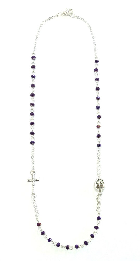 Rosary Mini Purple Beads