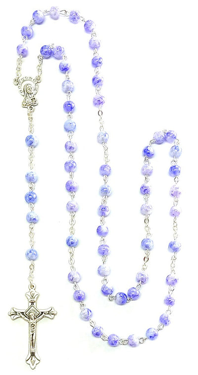 Rosary Pale Blue Beads