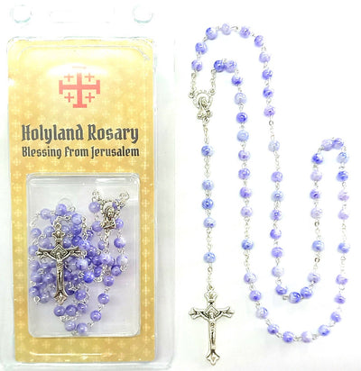 Rosary Pale Blue Beads