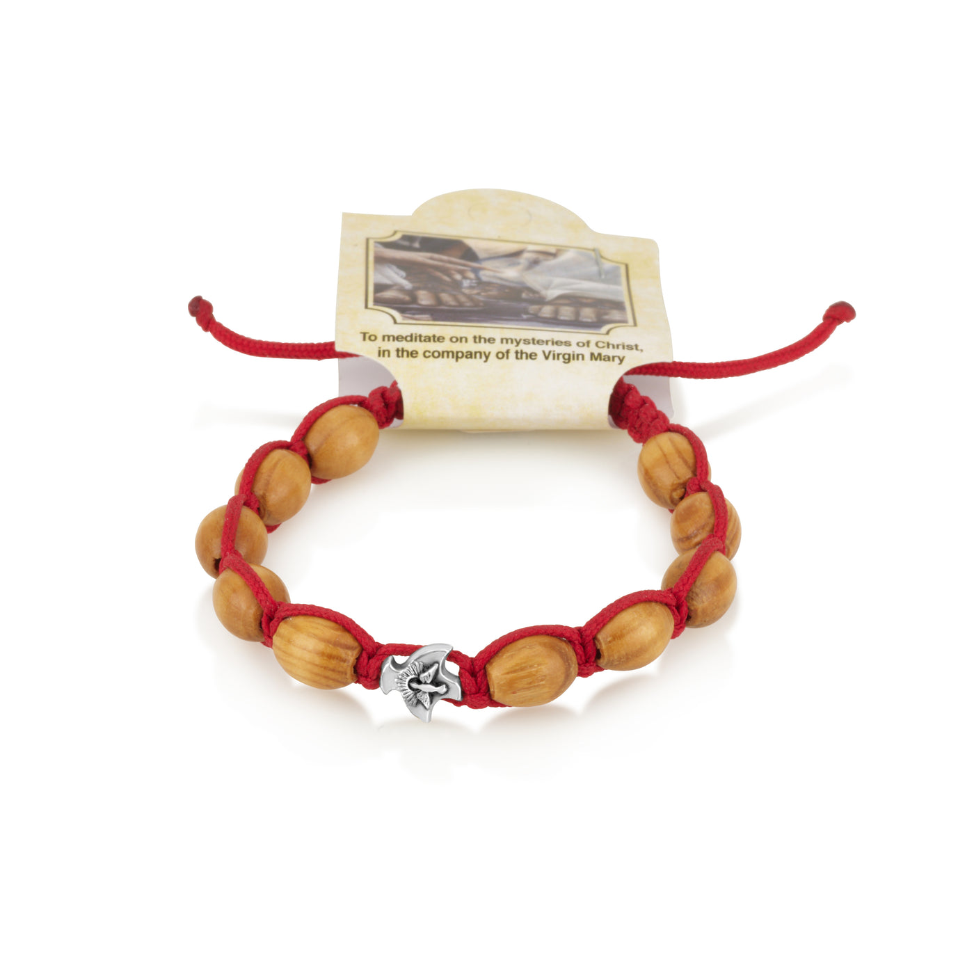 Bracelet Holy Spirit & Olive Wood Beads