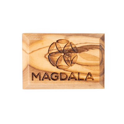 Magnet - Magdala Rosette Olive Wood