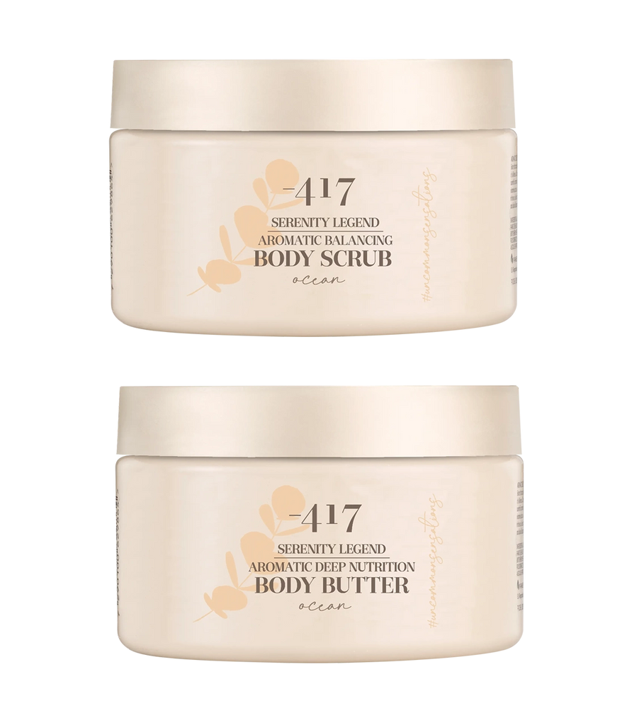 THE BODY SHOP アモリト & チョコマニア 30ml セット 417 Serenity Legend Body Scrub & Butter Duo – Ocean - Set of 2