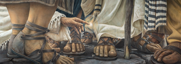 Canvas 'ENCOUNTER' - Replica of the Mural in the Duc In Altum 'Encounter Chapel' at Magdala