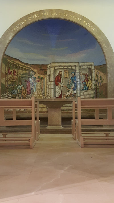 daughter of jairus chapel replica canvas mark 5:41