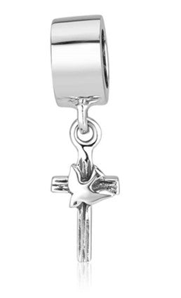 Sterling Silver Cross with Holy Spirit