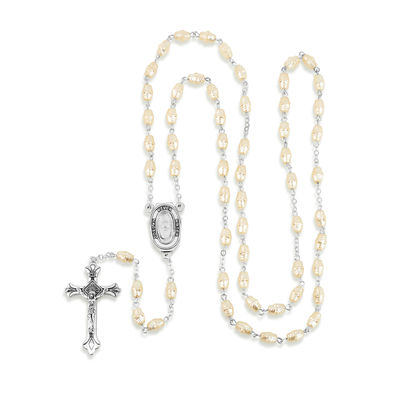 image of holy land rosary with water from the jordan river